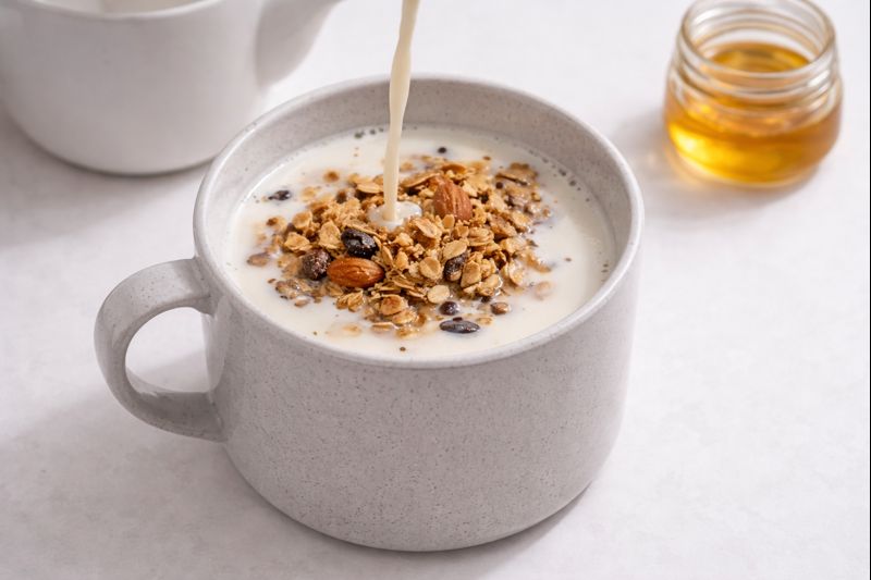 アールグレイグラノーラの食べ方｜香りを楽しむホットミルクアレンジ